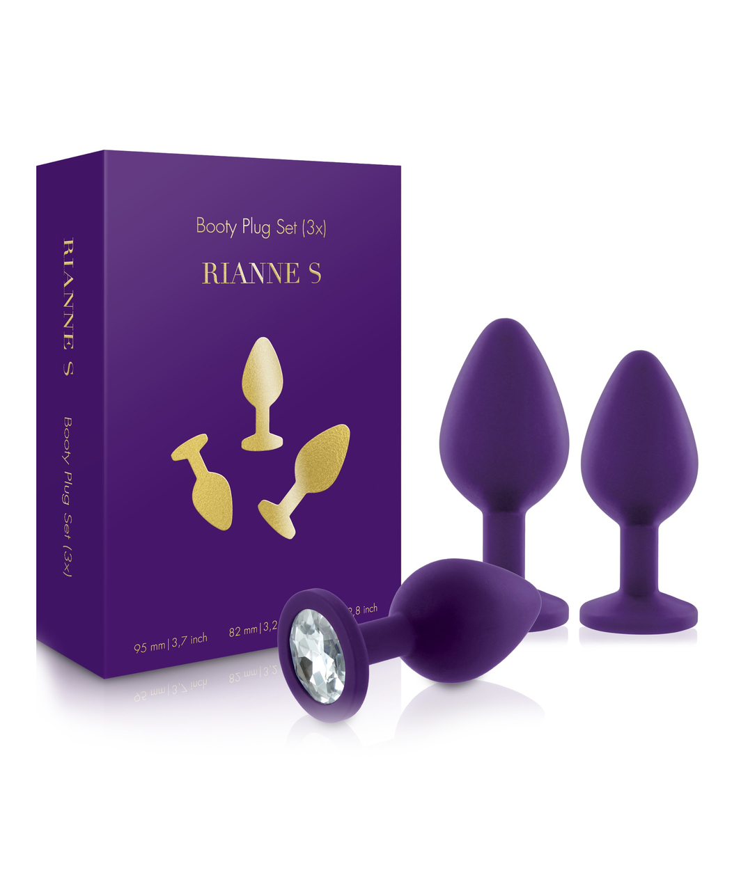 Rianne S Booty Plug Set Purple